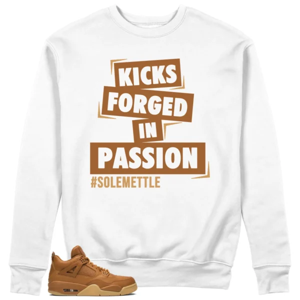 Passion Kicks Sweatshirt - Perfect Match for Air Jordan 4 Retro Ginger Wheat