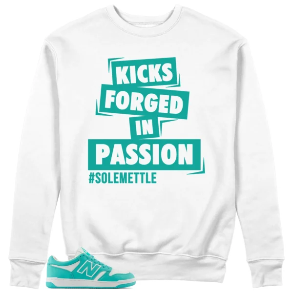 Passion Kicks Sweatshirt - Perfect Match for New Balance 480 Airyteal