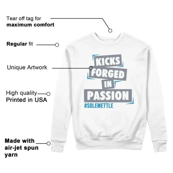 Passion Kicks Sweatshirt - Perfect Match for Nike Air Force 1 Low Grey University Blue Features