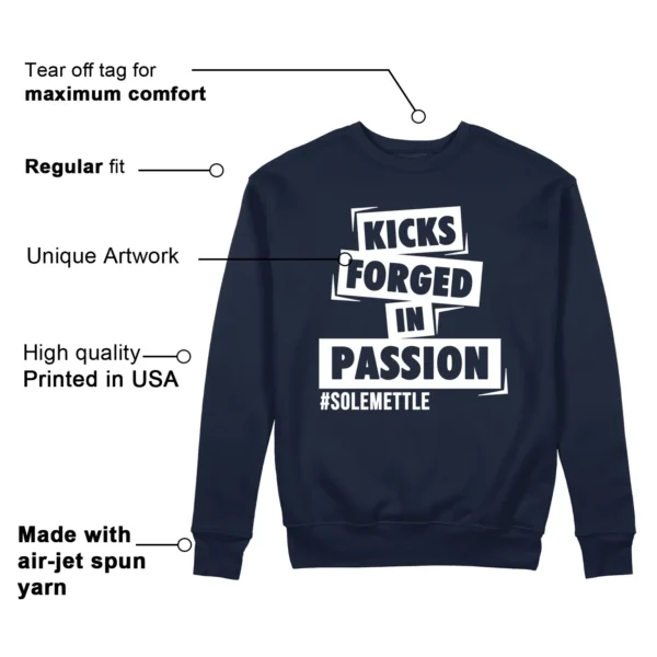 Passion Kicks Sweatshirt - Perfect Match for Nike Kobe 8 Protro College Navy Features