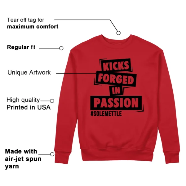 Passion Kicks Sweatshirt - Perfect Match for adidas Anthony Edwards 1 Pure Ruby Features