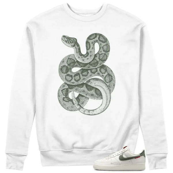 Python Snake Sweatshirt for Nike Air Force 1 Low Year Of The Snake Sneaker