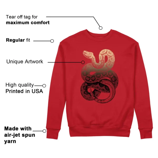 Python Snake Sweatshirt for Nike Ja 2 Nightmare Sneaker Features