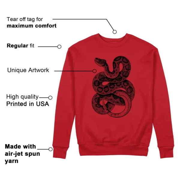 Python Snake Sweatshirt for adidas Anthony Edwards 1 Pure Ruby Sneaker Features