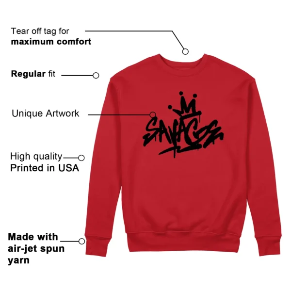 Savage Style Sweatshirt for adidas Anthony Edwards 1 Pure Ruby Lovers Features