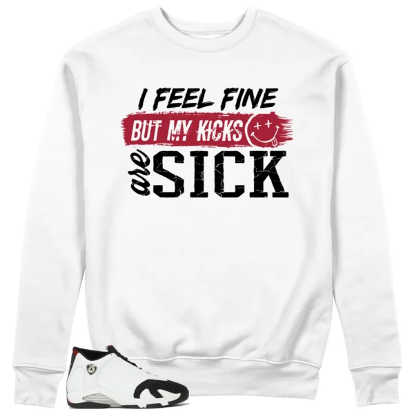 Air Jordan 14 Black Toe 2024 Match: Sick Kicks Sweatshirt