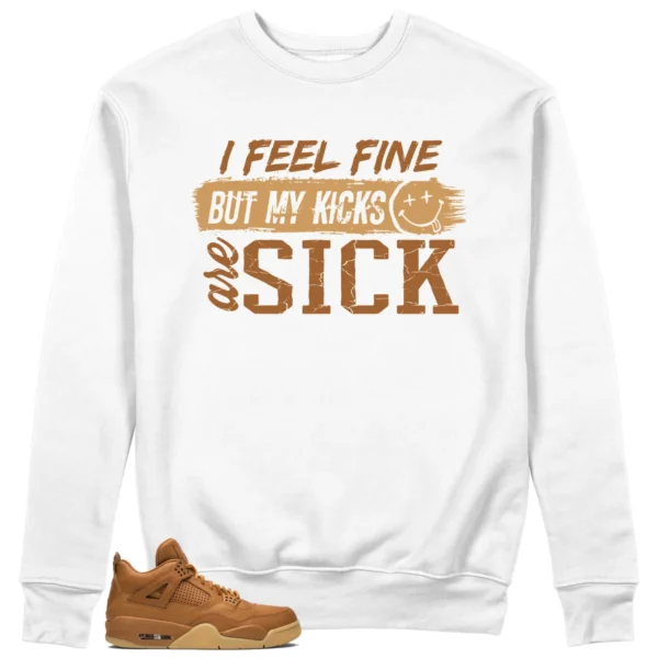 Air Jordan 4 Retro Ginger Wheat Match: Sick Kicks Sweatshirt