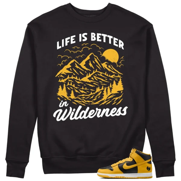 Wilderness Sweat - Perfect with Nike Dunk High x Wu-Tang Clan