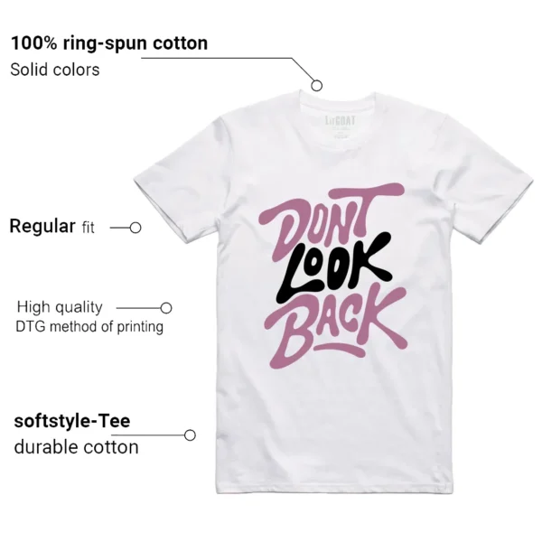 WMNS Air Jordan 4 Retro Orchid Style: Don't Look Back Shirt Features