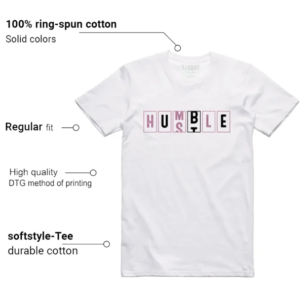 WMNS Air Jordan 4 Retro Orchid - Hustle Humble T-Shirt Features