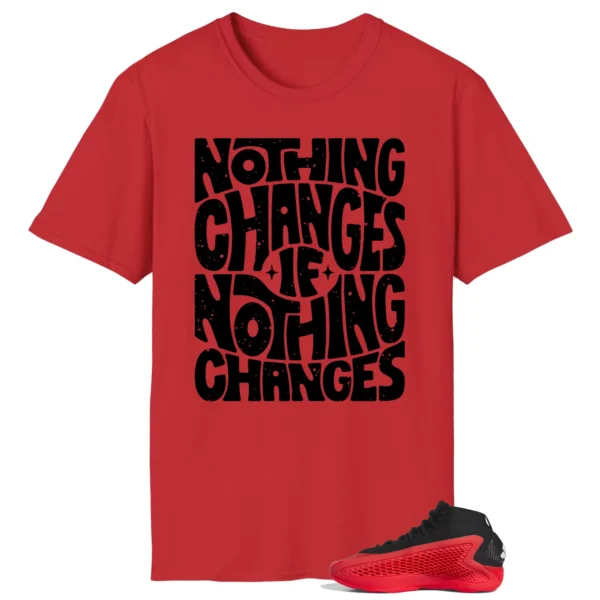 adidas Anthony Edwards 1 Pure Ruby Style: Nothing Changes Tee