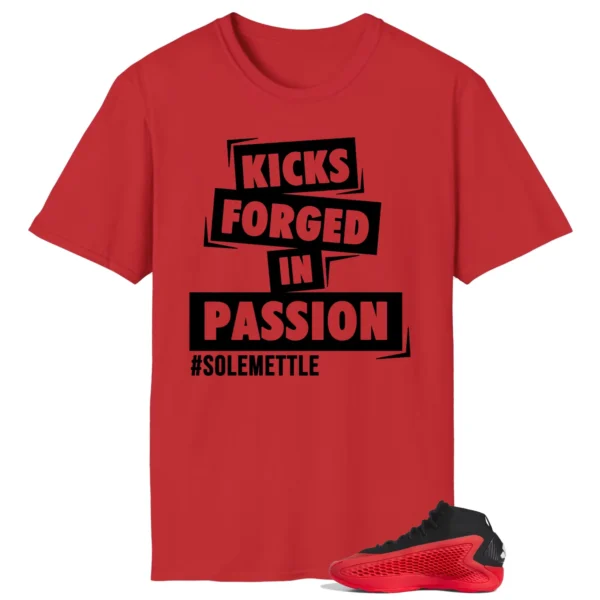 Passion Kicks Tee - Perfect Match for adidas Anthony Edwards 1 Pure Ruby