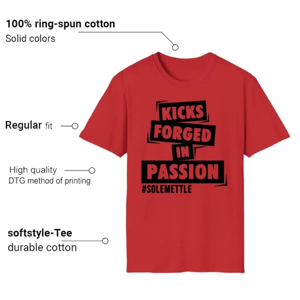 Passion Kicks Tee - Perfect Match for adidas Anthony Edwards 1 Pure Ruby Features