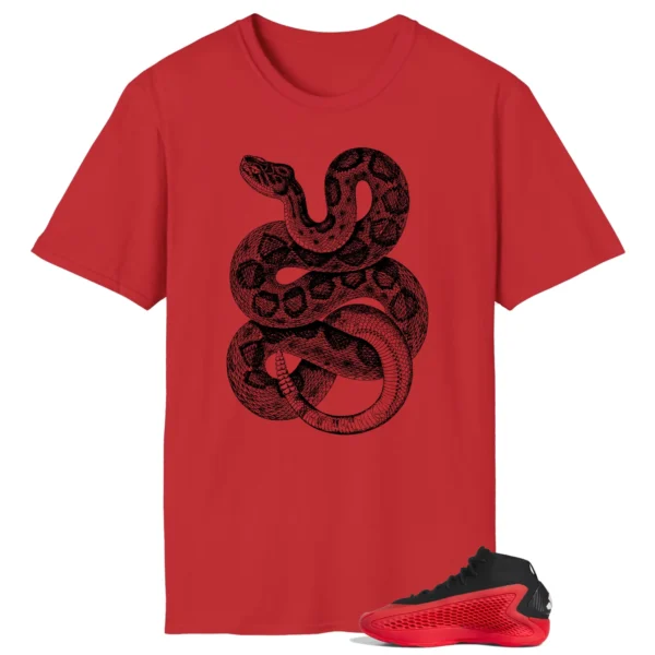 Python Snake Shirt for adidas Anthony Edwards 1 Pure Ruby Sneaker