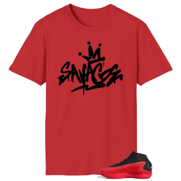 Savage Style Shirt for adidas Anthony Edwards 1 Pure Ruby Lovers