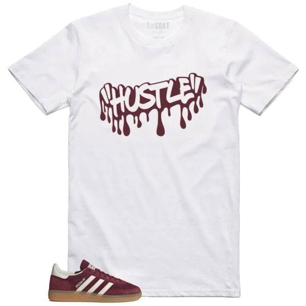 Hustle Drip Tee Matching adidas Handball Spezial Shadow Red