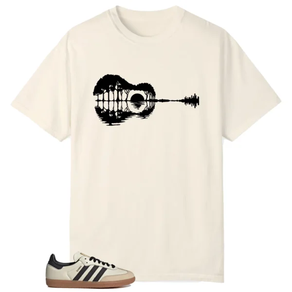 Guitar Shirt for adidas Samba OG Cream White Sand Strata Sneaker