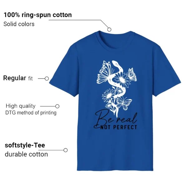 Be Real Tee to Match Air Jordan 1 Low Game Royal Features