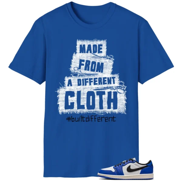 Built Different Tee for Air Jordan 1 Low Game Royal