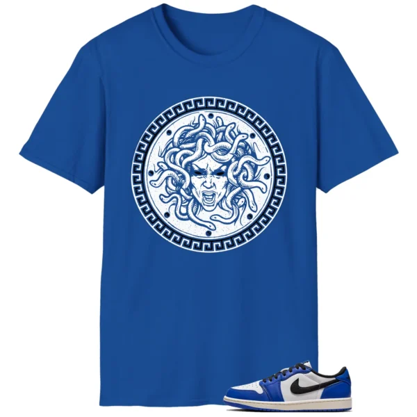 Medusa Tee for Air Jordan 1 Low Game Royal Kicks