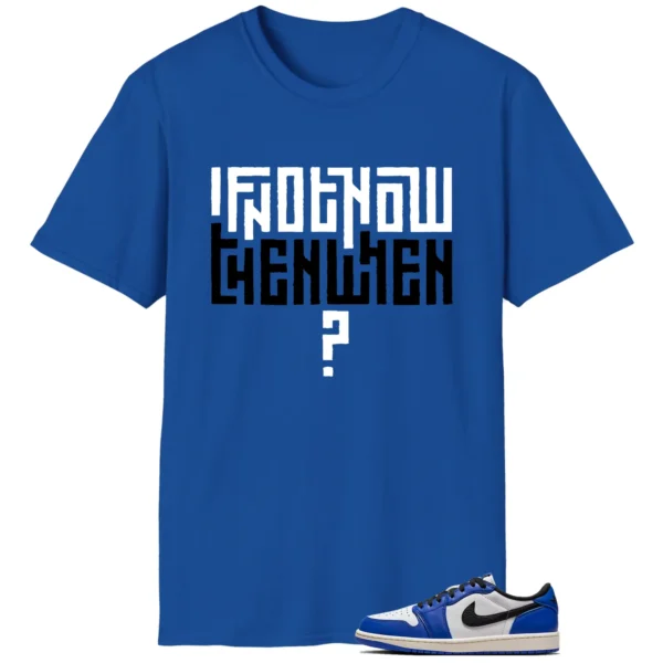 Air Jordan 1 Low Game Royal Style T-shirt Motivational Graphic