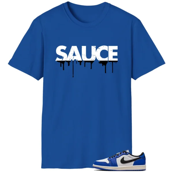 Sauce Tee to Match Your Air Jordan 1 Low Game Royal