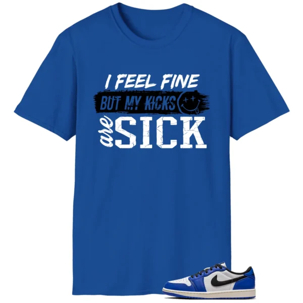 Air Jordan 1 Low Game Royal Match: Sick Kicks Shirt