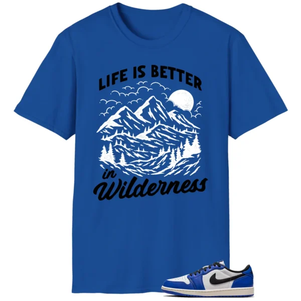 Wilderness Tee - Perfect with Air Jordan 1 Low Game Royal