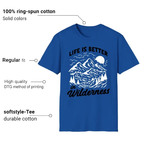 Wilderness Tee - Perfect with Air Jordan 1 Low Game Royal Features