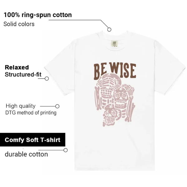 Air Jordan 1 Mid Neapolitan 'Be Wise' Matching Shirt Features