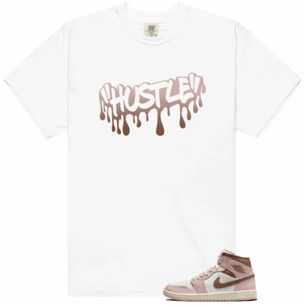 Hustle Drip Tee Matching Air Jordan 1 Mid Neapolitan