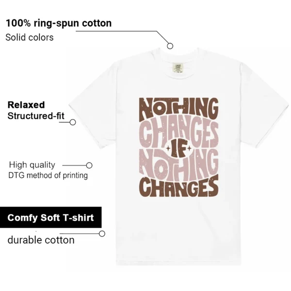 Air Jordan 1 Mid Neapolitan Style: Nothing Changes Tee Features