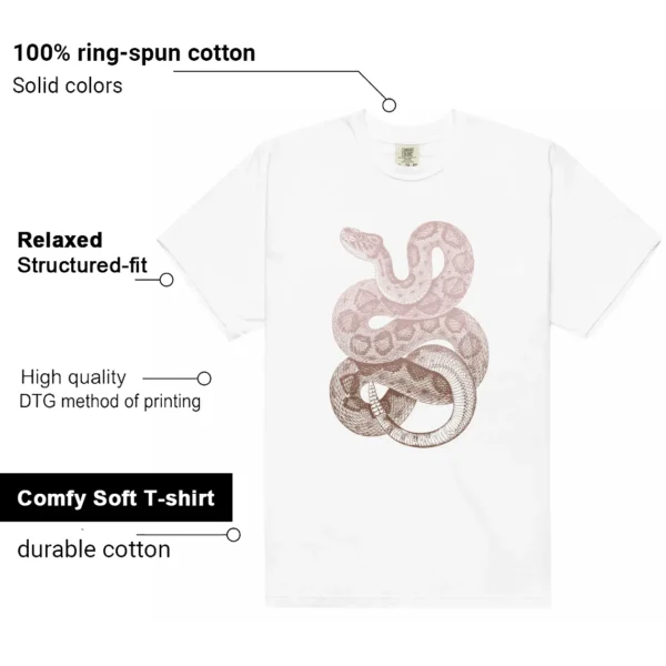 Python Snake Shirt for Air Jordan 1 Mid Neapolitan Sneaker Features