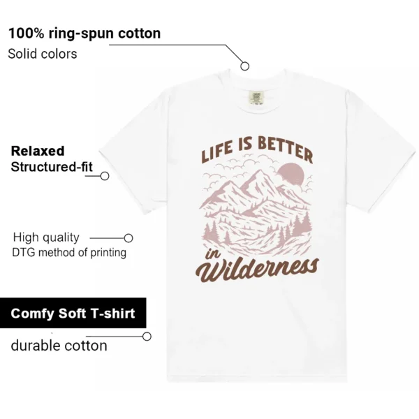 Wilderness Tee - Perfect with Air Jordan 1 Mid Neapolitan Features