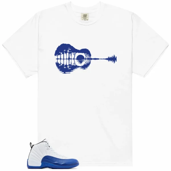 Guitar Shirt for Air Jordan 12 Blueberry Sneaker