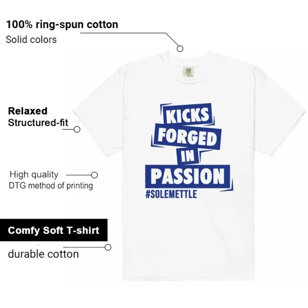 Passion Kicks Tee - Perfect Match for Air Jordan 12 Blueberry Features