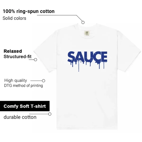 Sauce Tee to Match Your Air Jordan 12 Blueberry Features