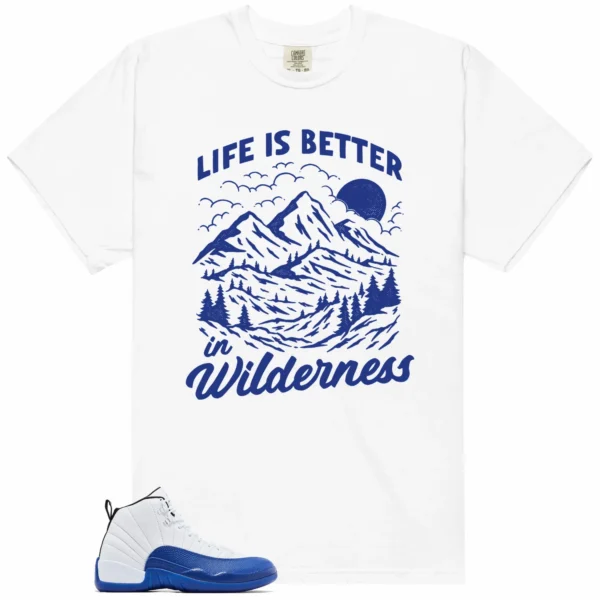 Wilderness Tee - Perfect with Air Jordan 12 Blueberry