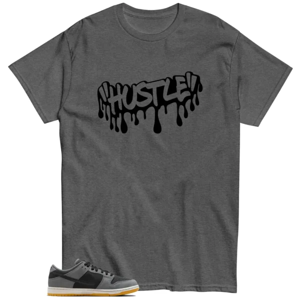 Hustle Drip Tee Matching Dark Smoke Grey Nike