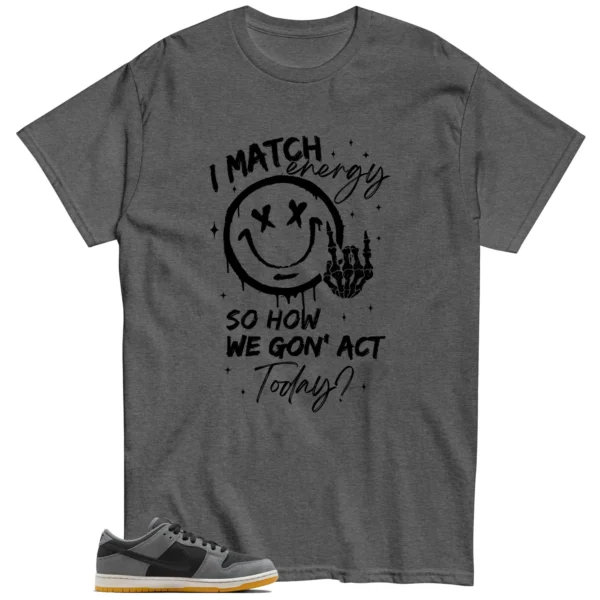 Dark Smoke Grey Nike Matching Tee Shirt - Match Energy