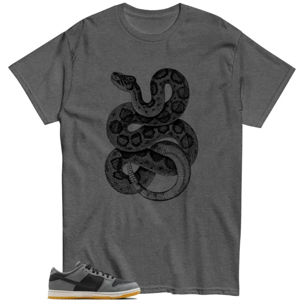 Python Snake Shirt for Dark Smoke Grey Nike Sneaker