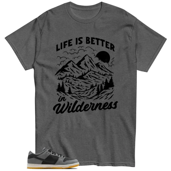 Wilderness Tee - Perfect with Dark Smoke Grey Nike