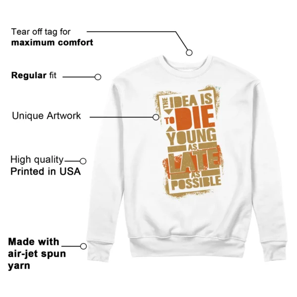 Die Young Sweatshirt to Match Nike Dunk Low Be the 1 Features