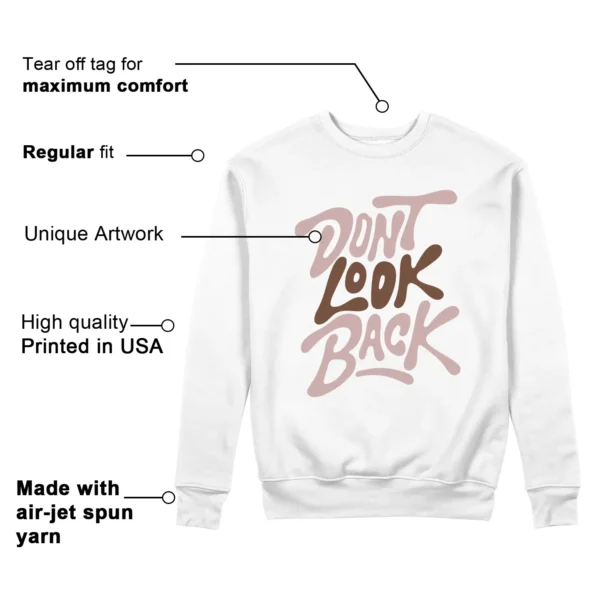 Air Jordan 1 Mid Neapolitan Style: Don't Look Back Sweatshirt Features