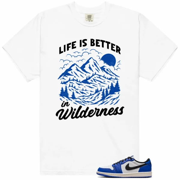 Wilderness Tee - Perfect with Game Royal 1s