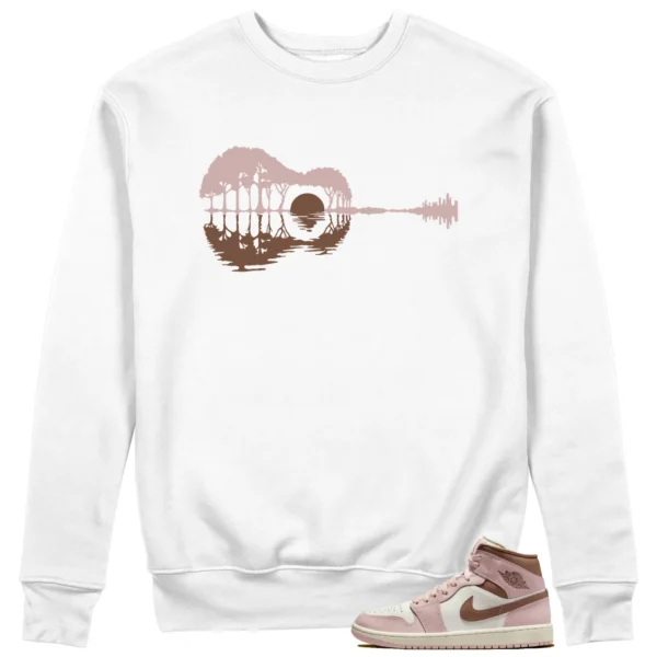 Guitar Sweatshirt for Air Jordan 1 Mid Neapolitan Sneaker