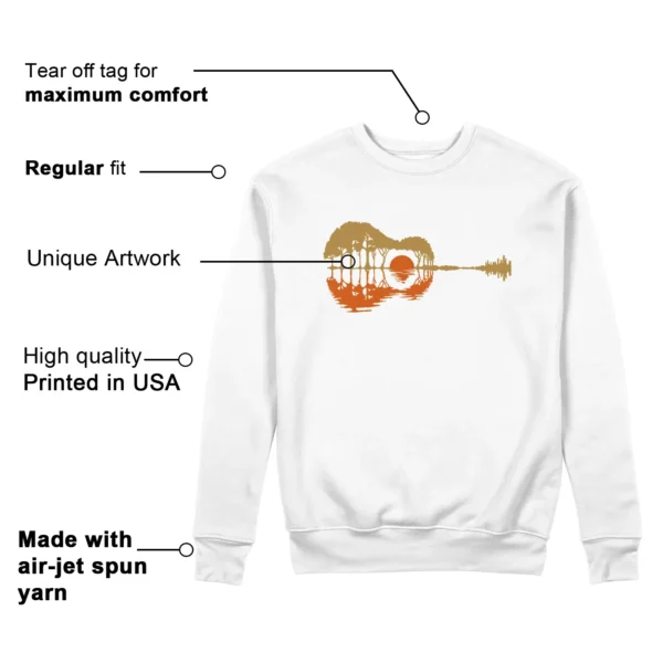 Guitar Sweatshirt for Nike Dunk Low Be the 1 Sneaker Features