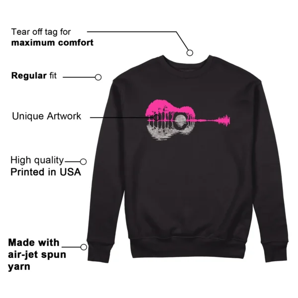 Guitar Sweatshirt for Nike KD 4 Aunt Pearl Sneaker Features