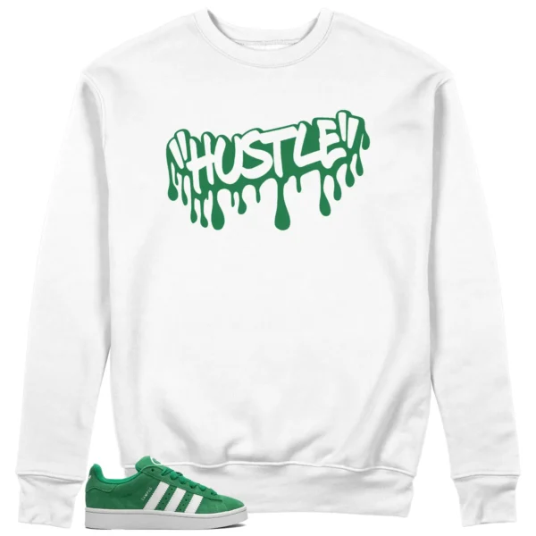 Hustle Drip Sweat Matching adidas Campus 00s Green Cloud White