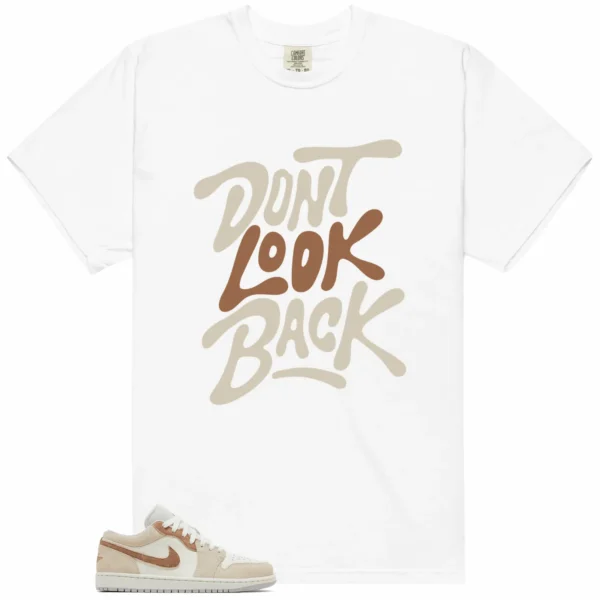 Jordan 1 Low SE Sail Archaeo Brown Style: Don't Look Back Shirt